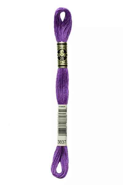 DMC 6-Strand Embroidery Floss - Ultra Dark Lavender (Purple), DMC3837