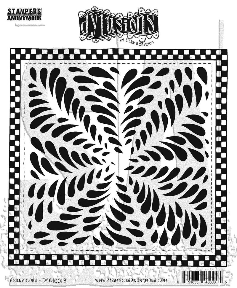 Dyan Reaveley's Dylusions Stamp Set - Fernilicious, DYR10013