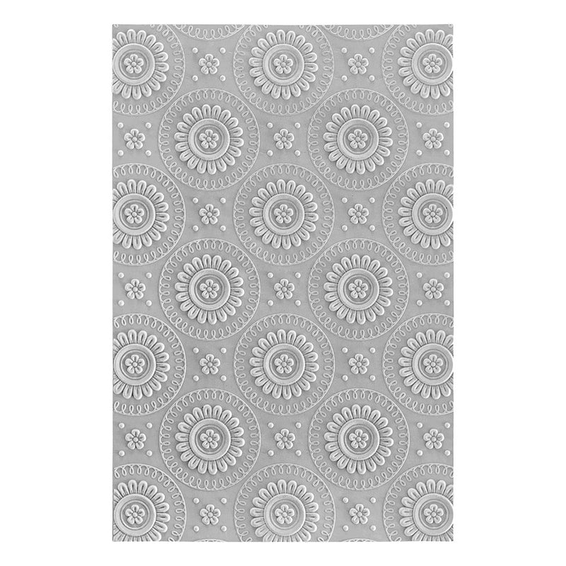 Spellbinders 3D Embossing Folder - Mandala Blooms, E3D-056