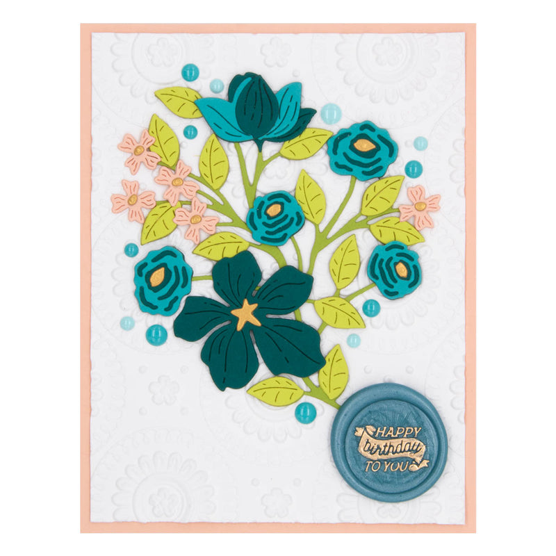 Spellbinders 3D Embossing Folder - Mandala Blooms, E3D-056