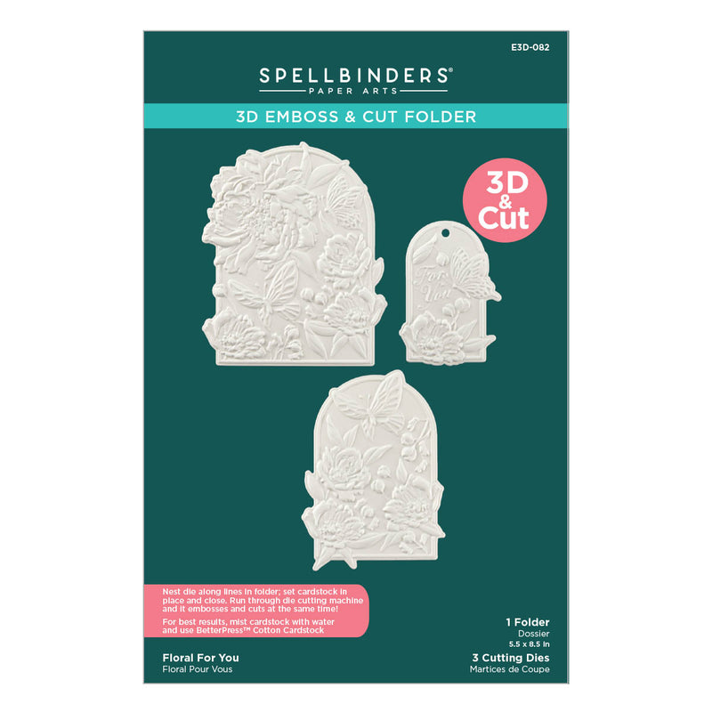 Spellbinders3D Emboss & Cut Folder - Floral For You, E3D-082