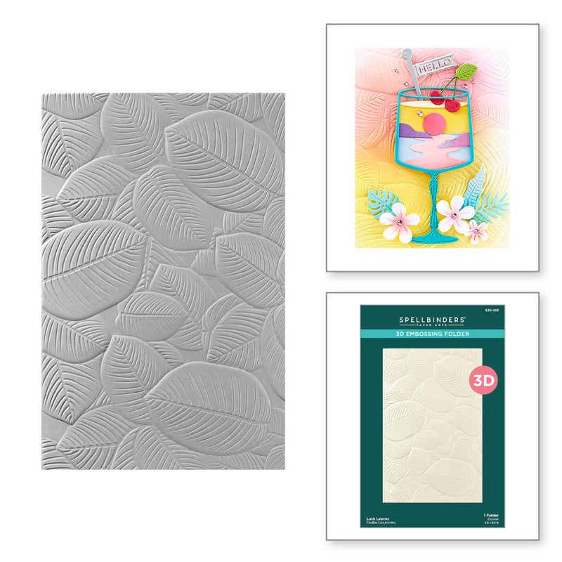 Spellbinders 3D Embossing Folder - Lush Leaves, E3D-083