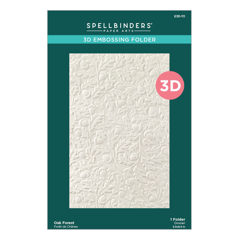 Spellbinders 3D Embossing Folder - Oak Forest, E3D-111