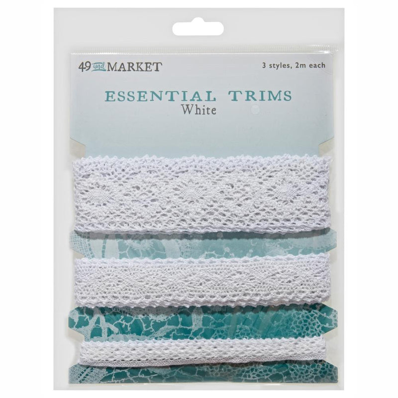 49 & Market Collection Essential Trims -White, ET24081