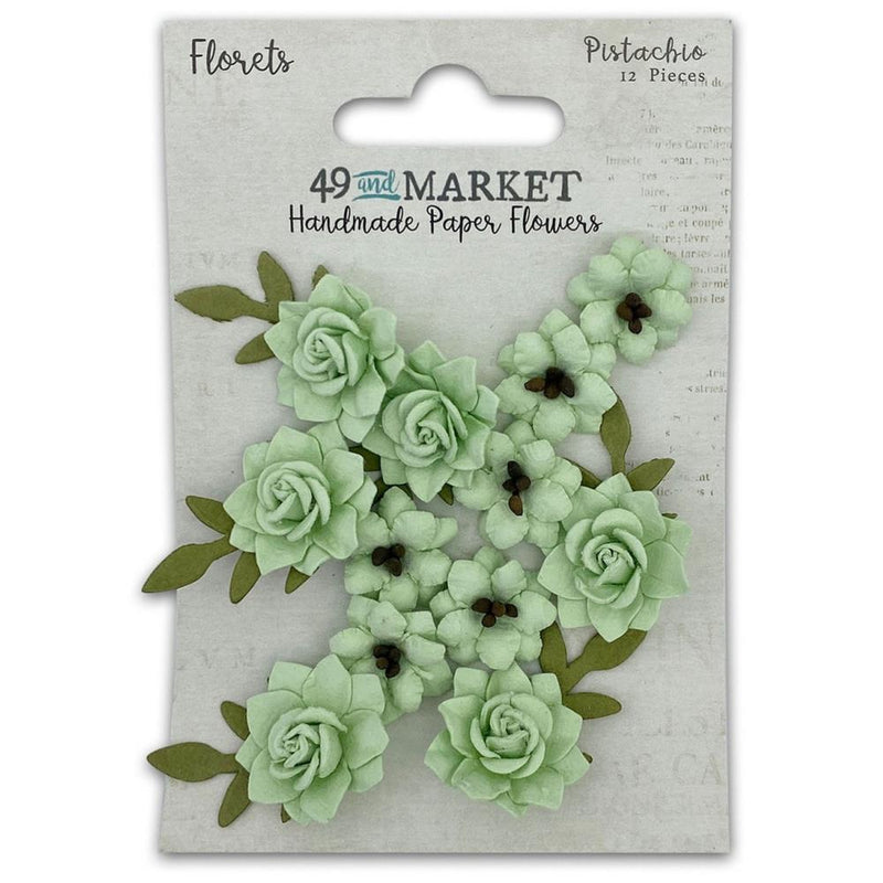 49 and Market Paper Flowers - Florets - Pistachio, FF40414