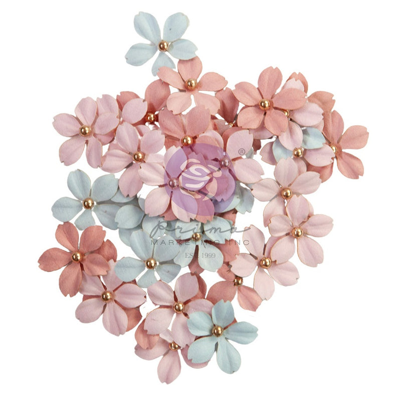 Prima Marketing Paper Flowers - Cherished Memories, French Blue, FG665630