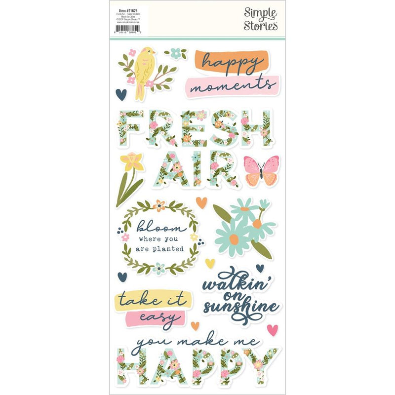 Simple Stories - Foam Stickers - Fresh Air, FRA21624