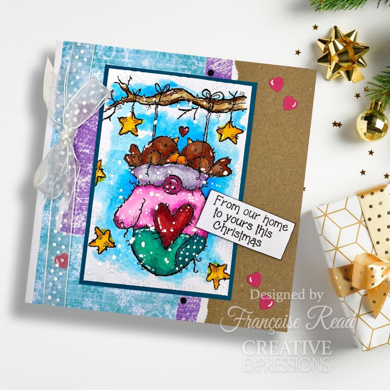 Creative Expressions Stamp Set - Woodware - Magical Christmas Greetings, FRS425