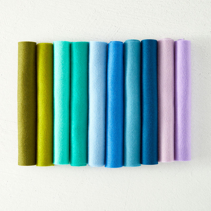 Spellbinders Merino Wool Felt Sheets - Cool Collection, FS-003