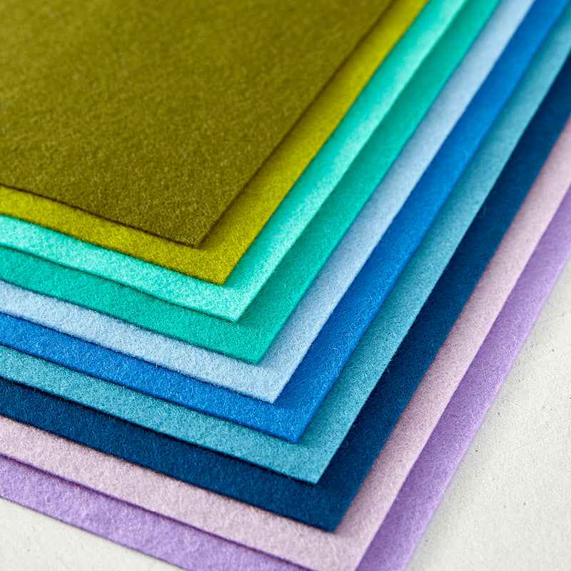 Spellbinders Merino Wool Felt Sheets - Cool Collection, FS-003