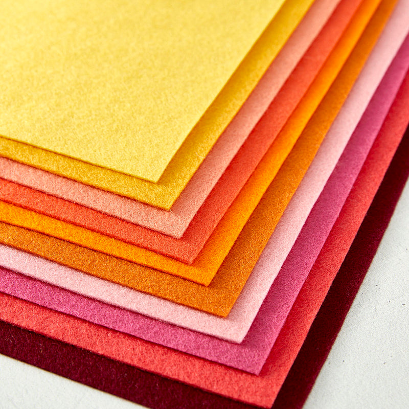 Spellbinders Merino Wool Felt Sheets - Warm Collection, FS-004