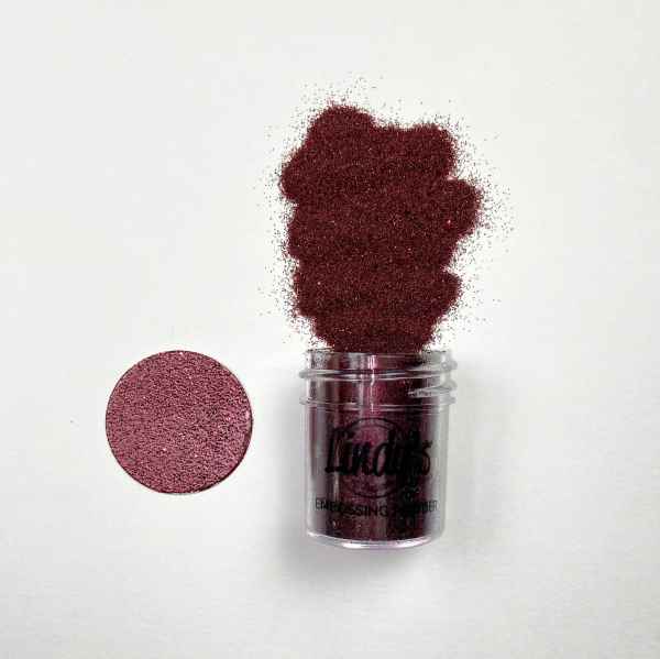 Lindy's Gang - Gnome Berry Bordeaux Glittery Embossing Powder, GBBEP