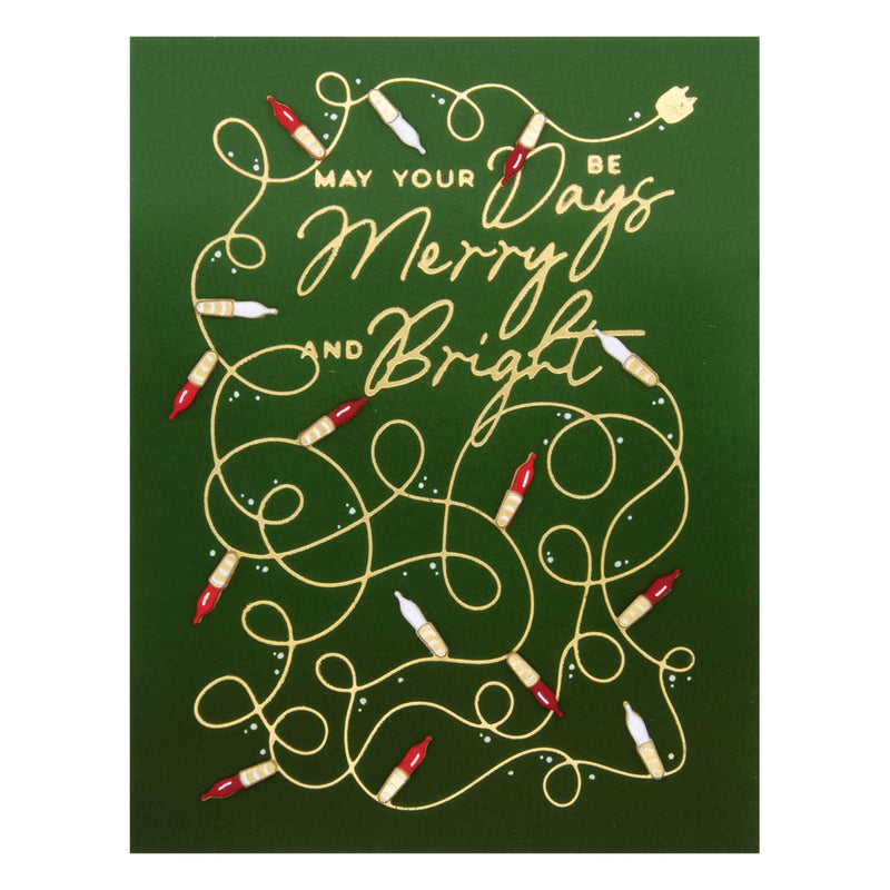 Spellbinders Glimmer Hot Foil Plate & Die Set - De-Light-Ful Christmas, GLP-381