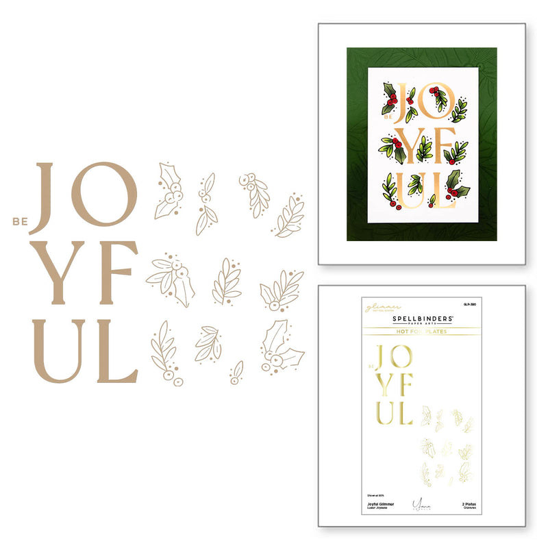 Spellbinders Glimmer Hot Foil Plate - Joyful, GLP-390