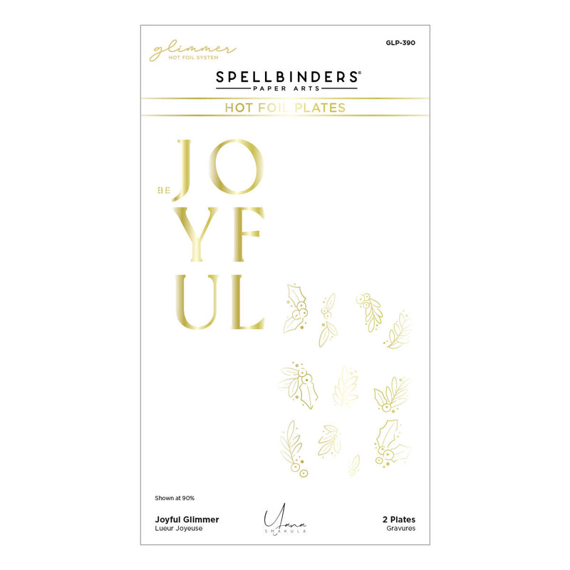 Spellbinders Glimmer Hot Foil Plate - Joyful, GLP-390