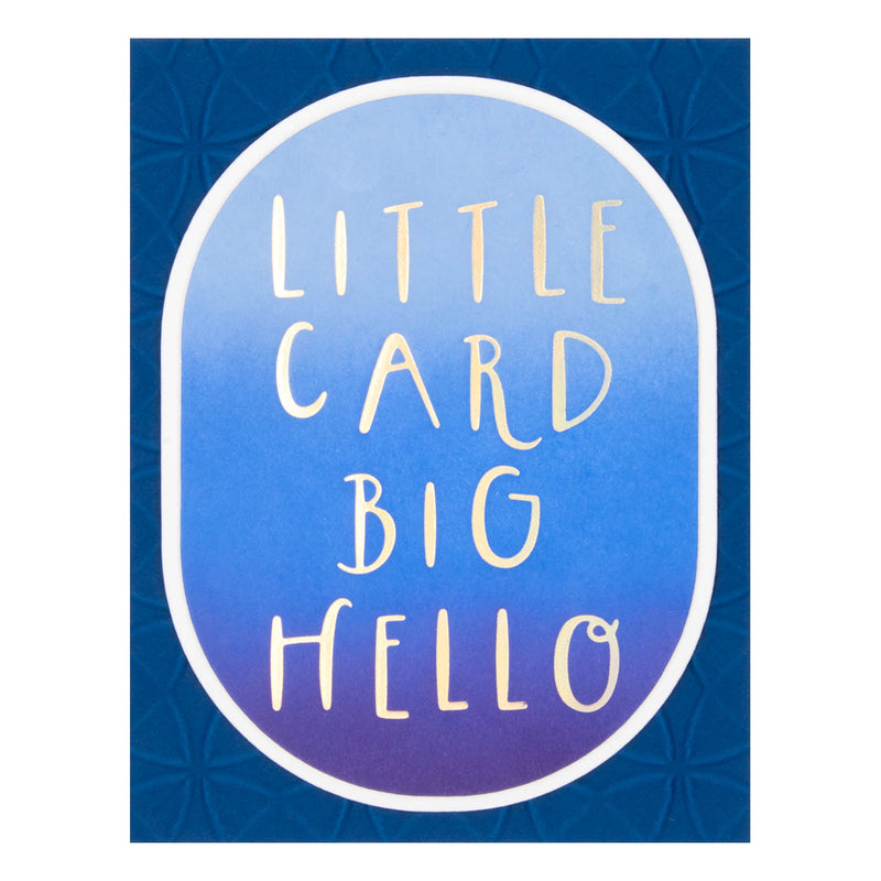 Spellbinders Glimmer Hot Foil Plate - Little Card Big Hello, GLP-402