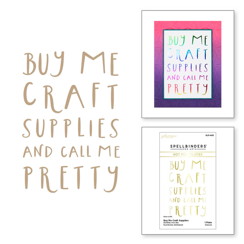 Spellbinders Glimmer Hot Foil Plate - Buy Me Craft Supplies, GLP-403