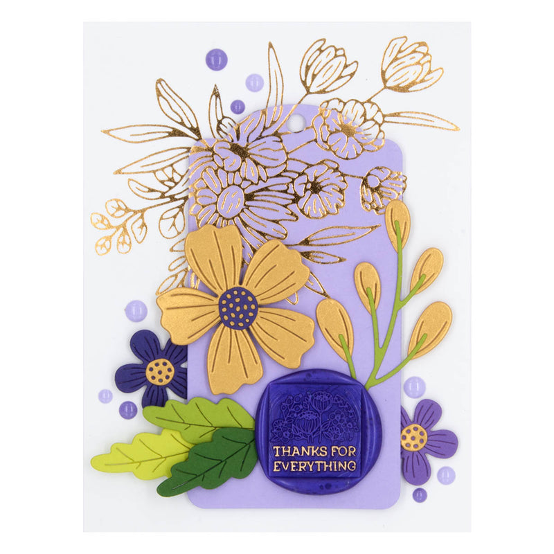 Spellbinders Glimmer Plate & Die Set - Glimmer Bouquet, GLP-408