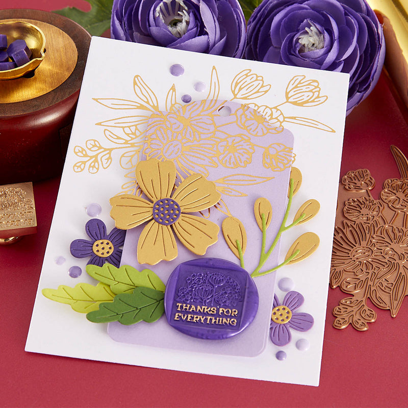 Spellbinders Glimmer Plate & Die Set - Glimmer Bouquet, GLP-408