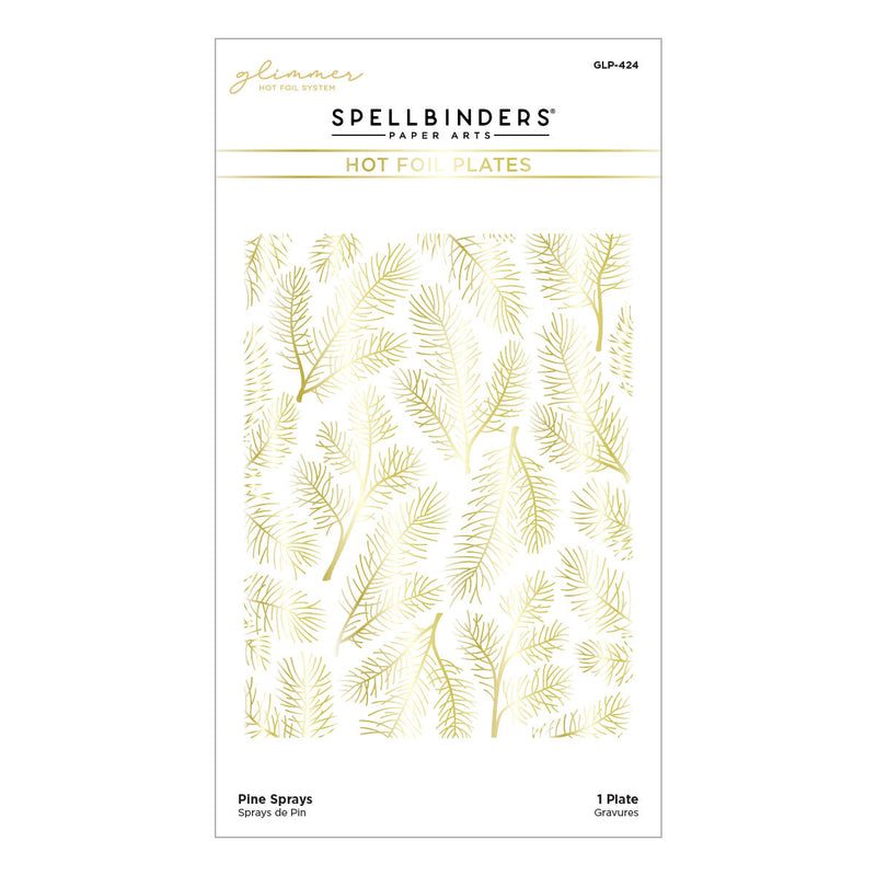 Spellbinders - Glimmer Pine Sprays Hot Foil Plate, GLP-424