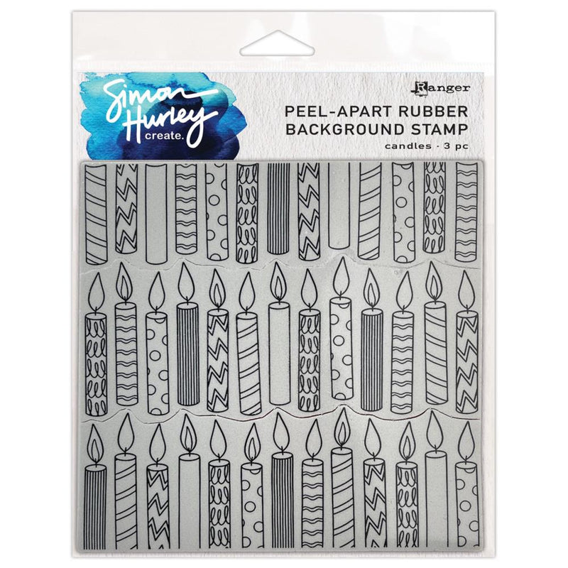 Simon Hurley create. Peel Apart Background Stamp - Candles, HUR80619