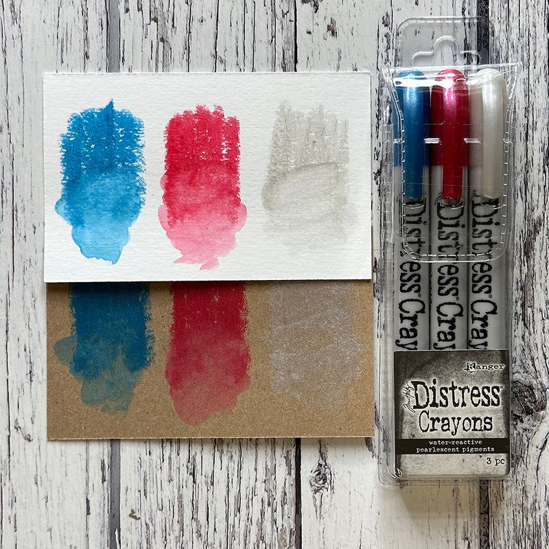 Tim Holtz Distress Crayon Pearl - Holiday Set