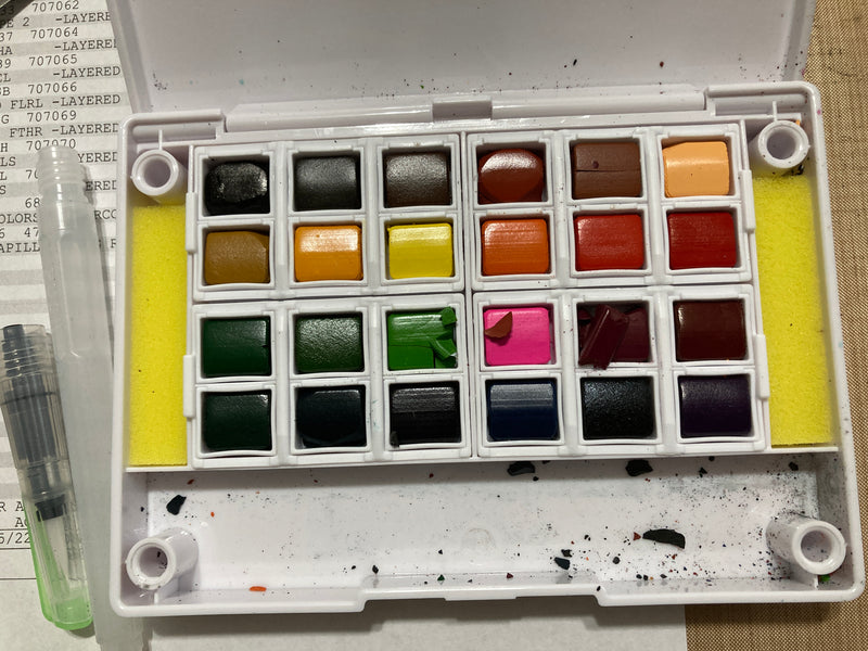 AS IS - Elizabeth Craft Designs Watercolor Palette 24ct, WC01*