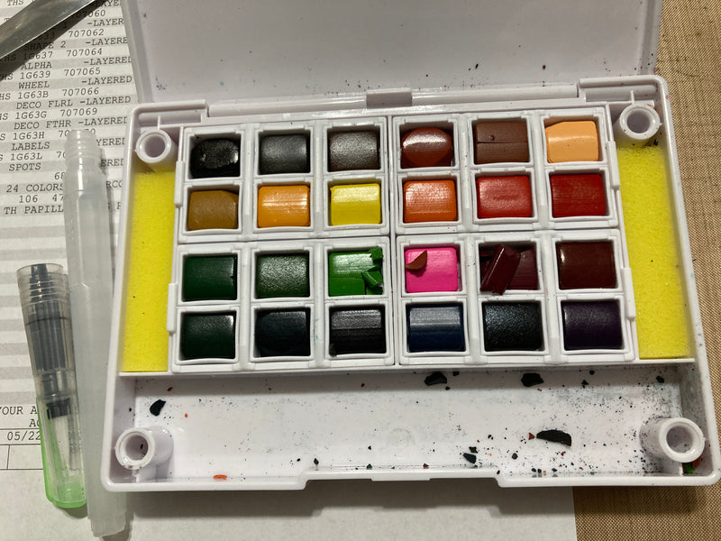 AS IS - Elizabeth Craft Designs Watercolor Palette 24ct, WC01*