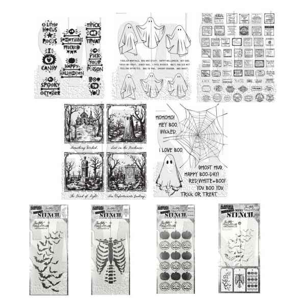 Stampers Anonymous - IWIA Stamps & Stencils Halloween Edition, IWIAH24, by Tim Holtz