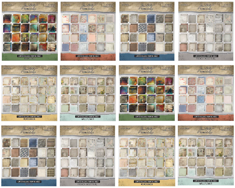 Coming Soon - Tim Holtz idea-ology Paper Stash 2025 Vault Release -  I Want It All Bundle, IWIA8+12