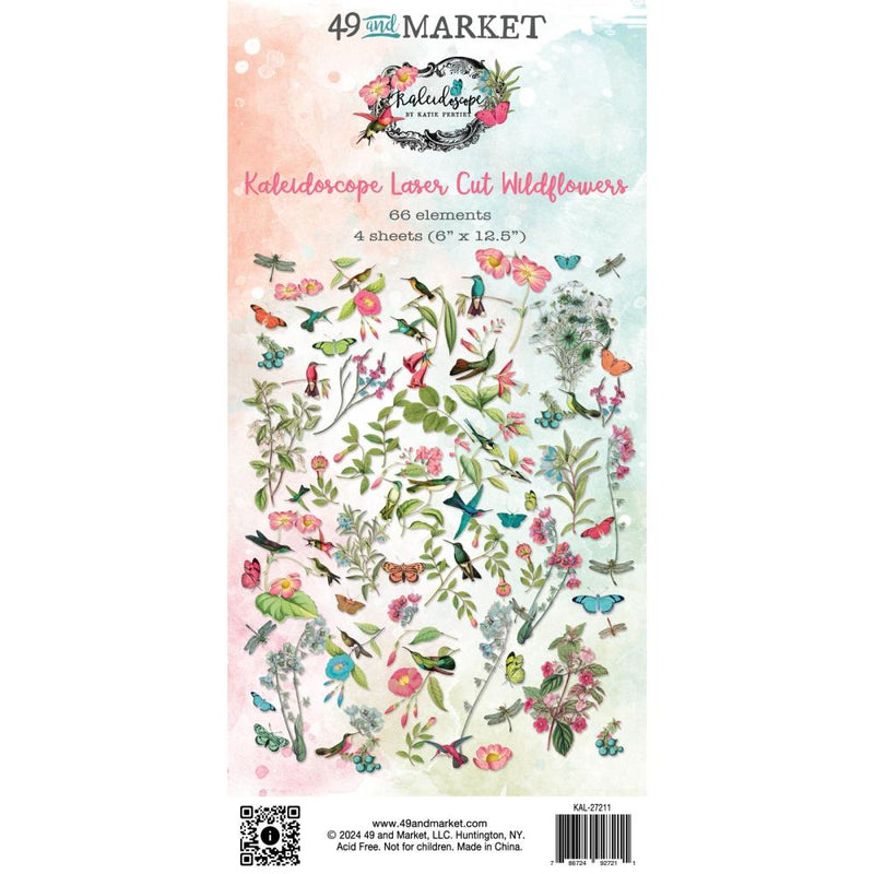 49 & Market Laser Cut Wildflowers - Kaleidoscope, KAL27211