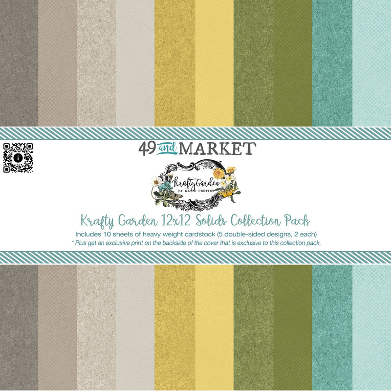 49 & Market - 12x12 Solids Collection Pack - Krafty Garden, KG26382