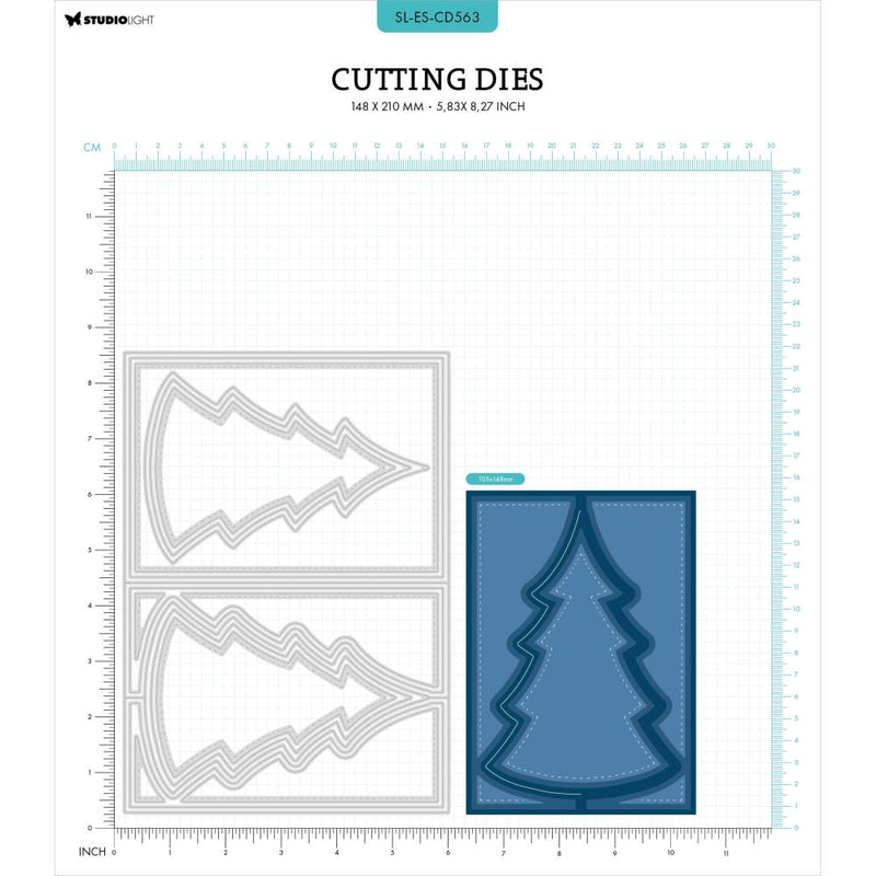 Studio Light Essentials Cutting Die Set - Tree Card, LESCD563