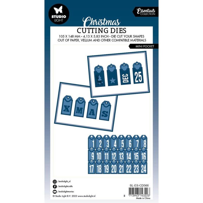 Studio Light Essentials Cutting Die Set - Mini Pocket, LESCD566