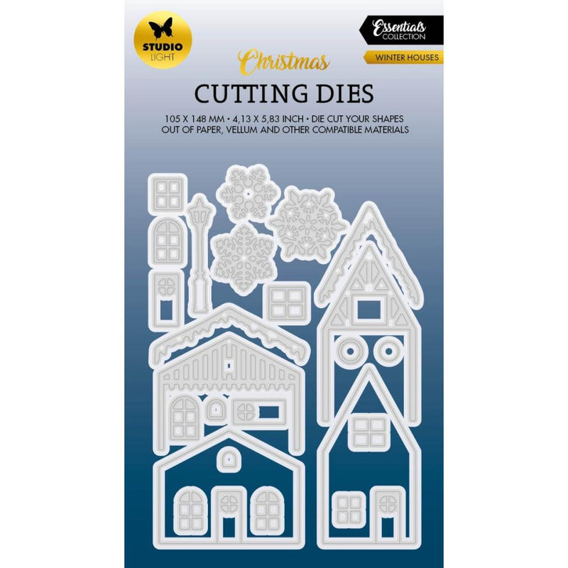 Studio Light Essentials Cutting Die Set - Winter Houses, LESCD567