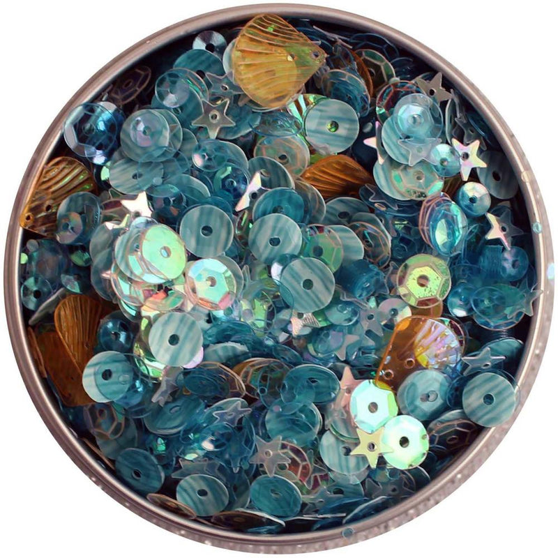 Buttons Galore & More - Sequin Tin - Seaside Holiday, LL315