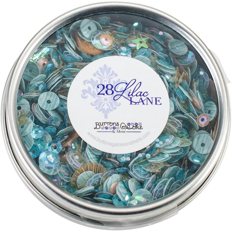 Buttons Galore & More - Sequin Tin - Seaside Holiday, LL315