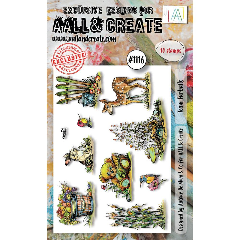 AALL & Create A6 Clear Stamp Set - Team Furballs, LLTP1116