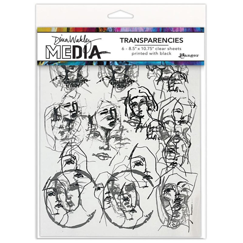 Dina Wakley MEdia Transparencies - Tinies Set 1, MDA82637