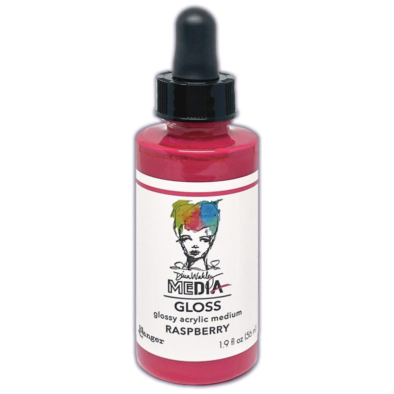 Dina Wakley MEdia - Gloss Dropper - Raspberry, MDO86987