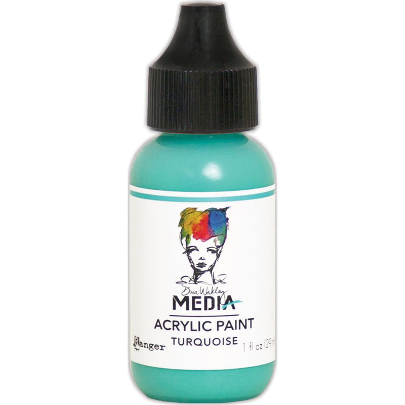 Dina Wakley Media Acrylic Paint 1oz, - Turquoise, MDQ54108