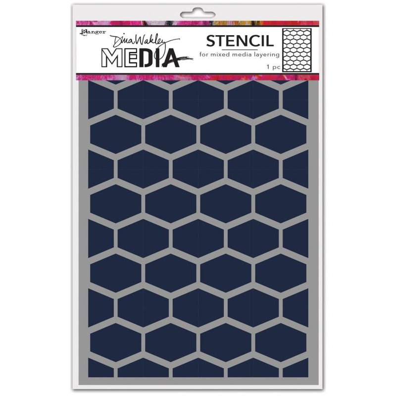 Dina Wakley MEdia Stencil 6" x 9" - Lattice, MDS77688