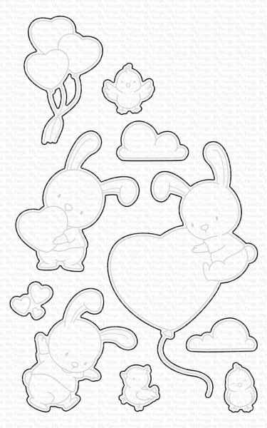 My Favorite Things YUZU Hunny Bunny Stamp & Die-namics Sets, YUZU-015/2459 Retired