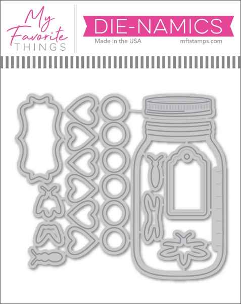 My Favorite Things 3PC Mason Jar Stamps & Die-namics, CS765/2475/2476 Retired