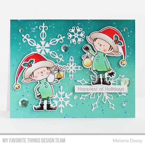 My Favorite Things  BB Santa's Elves Stamp & Die-namics Sets, BB-165/MFT-0782