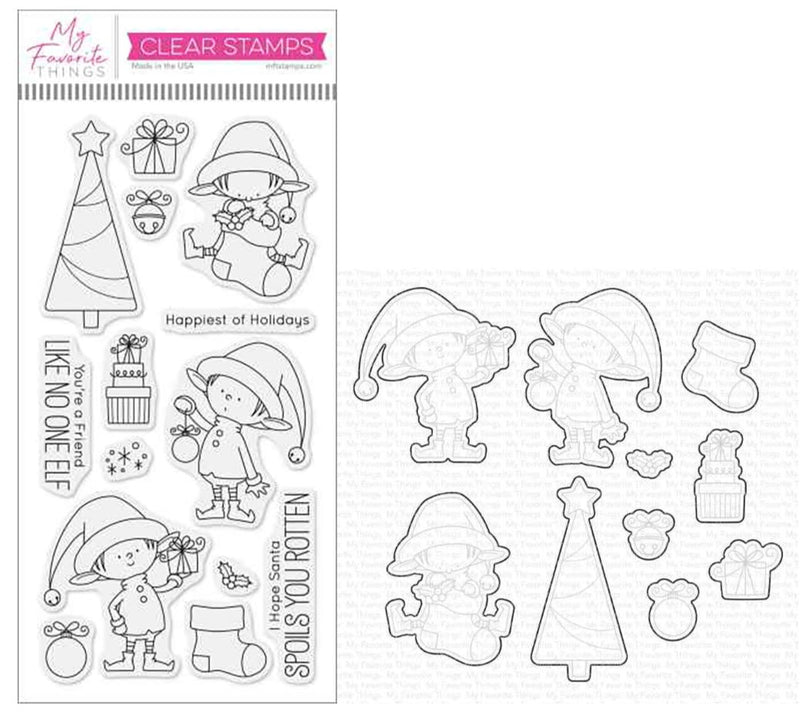 My Favorite Things  BB Santa's Elves Stamp & Die-namics Sets, BB-165/MFT-0782