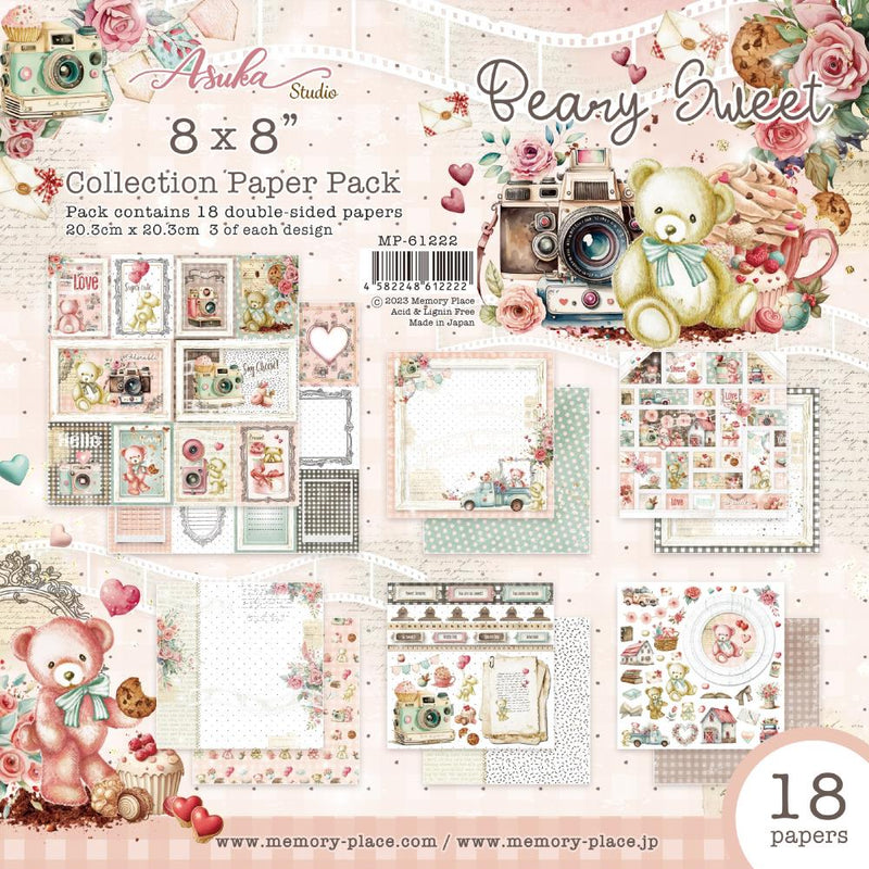 Asuka Studio - Beary Sweet - 8x8 D/S Collection Paper Pack, MP-61222