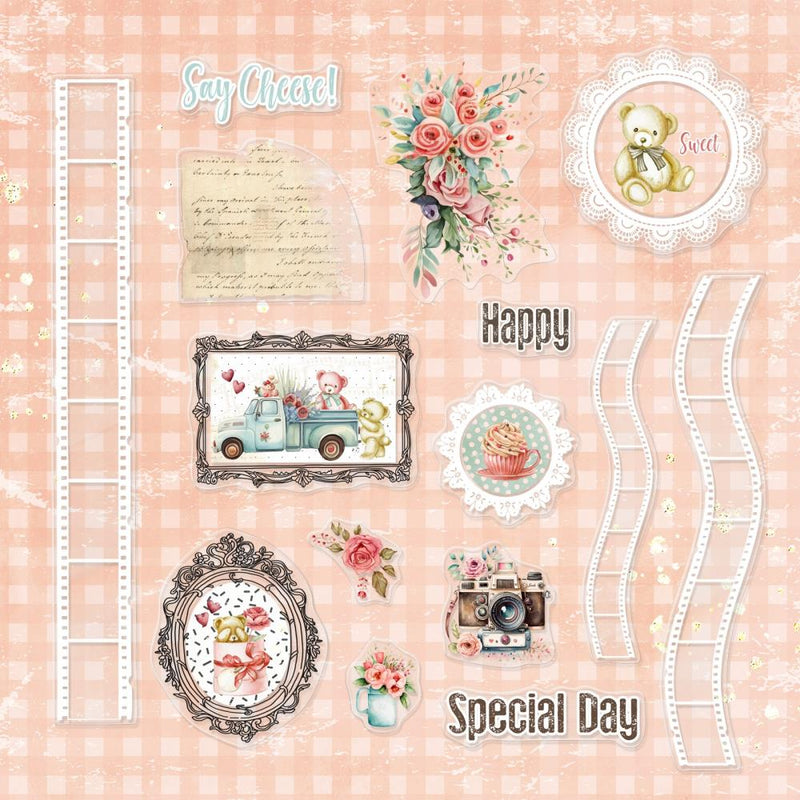 Asuka Studio - Beary Sweet - Clear Ephemera 15Pc, MP-61224