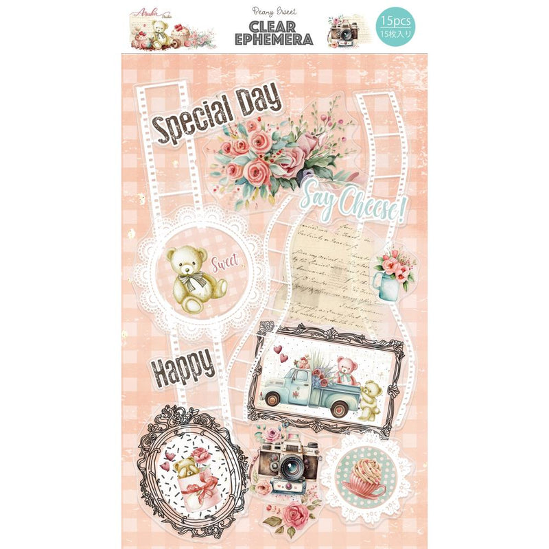 Asuka Studio - Beary Sweet - Clear Ephemera 15Pc, MP-61224