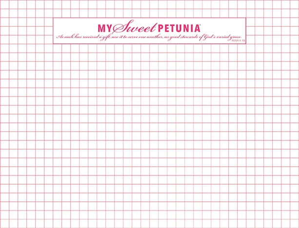 My Sweet Petunia - MISTI - Grid Paper Pad - 6.5 x 8.5, MSP-64723